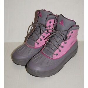 Nike ACG Woodside Boots 524876-002 Pink Gray Youth Girls Size 4Y